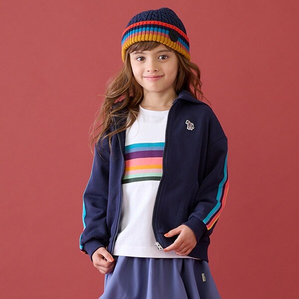 裏毛ゼブラジップパーカ