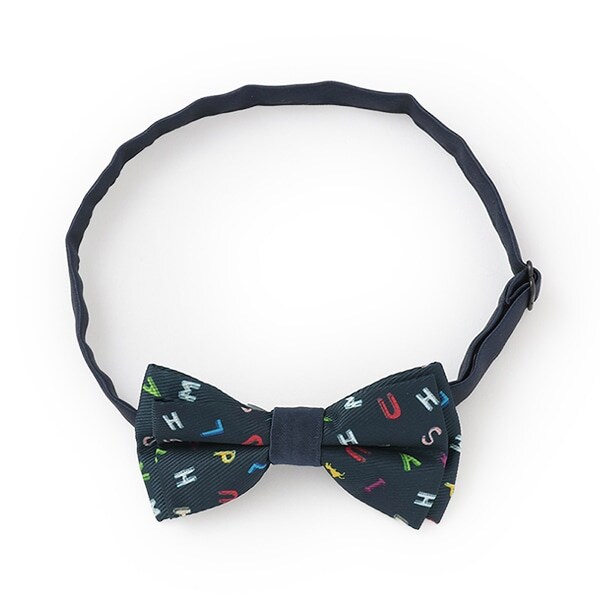 アルファベット総柄蝶ネクタイ