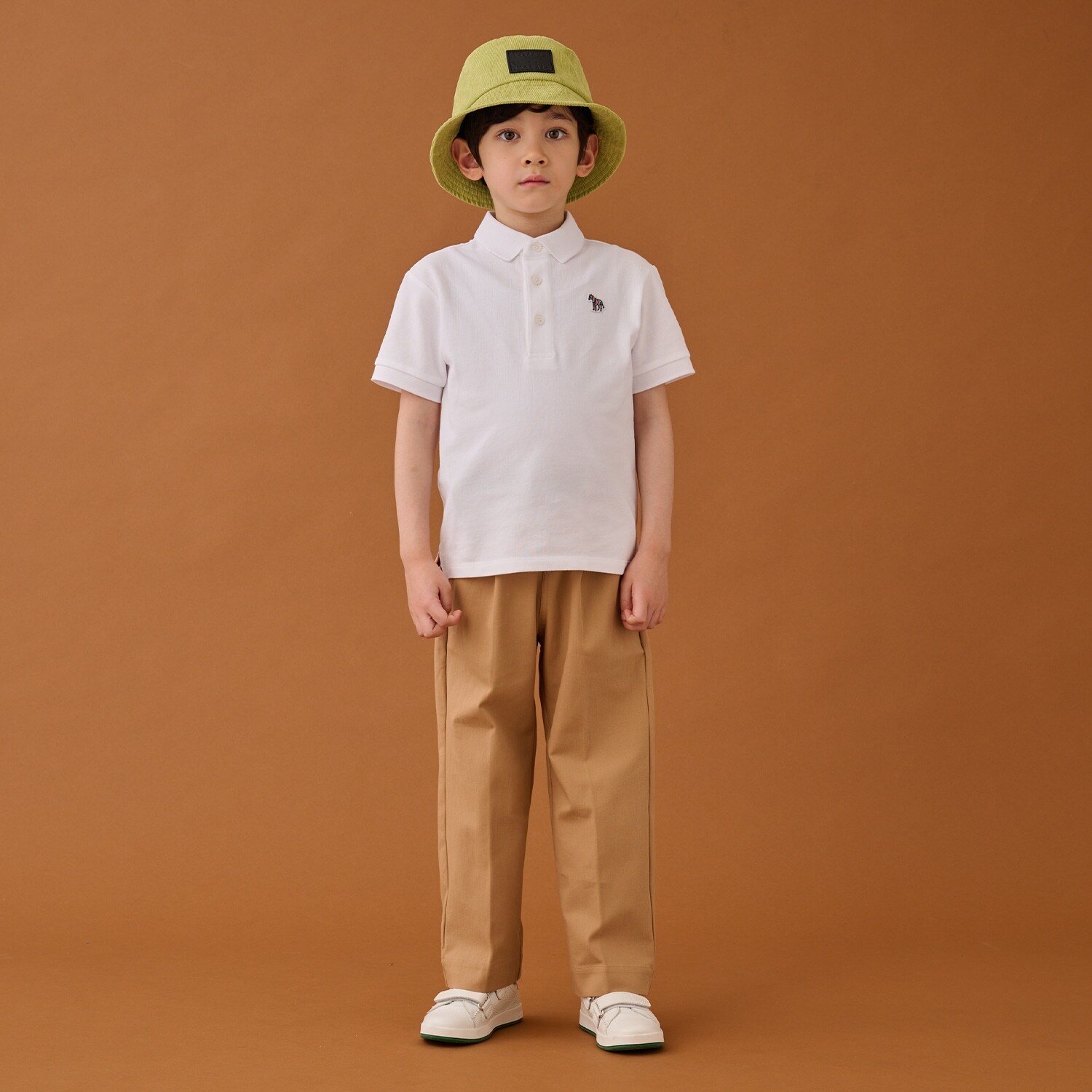 ベルトつきタックワイドロングパンツ