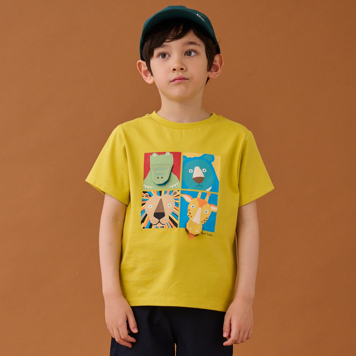 スクエアアニマル半袖Tシャツ