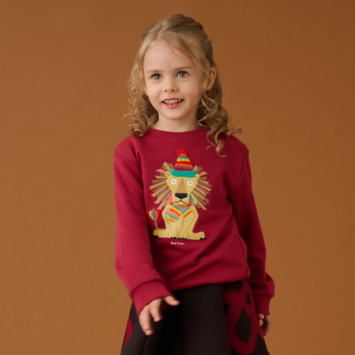 ニット帽ライオン裏毛プルオーバー