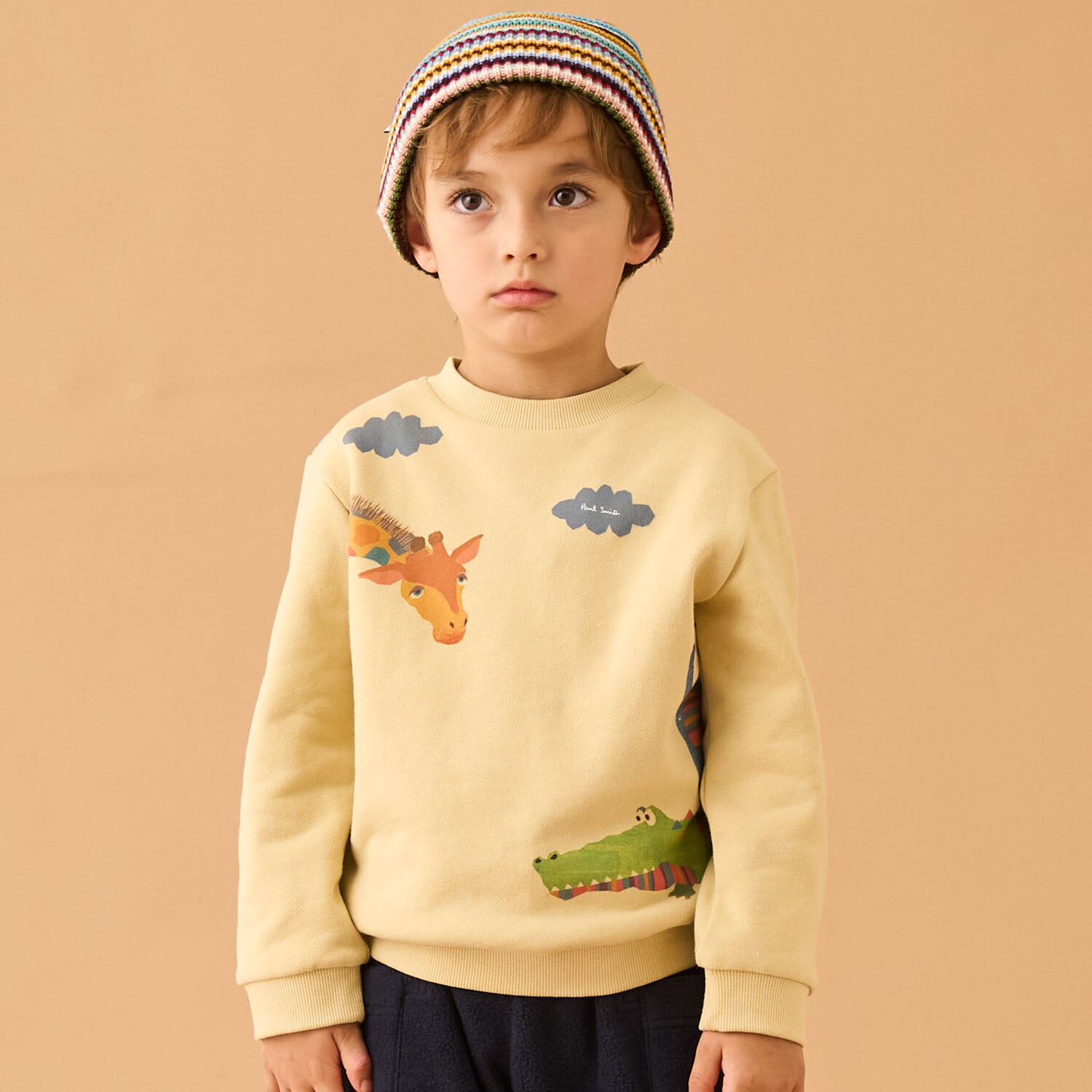 アニマル裏毛プルオーバー