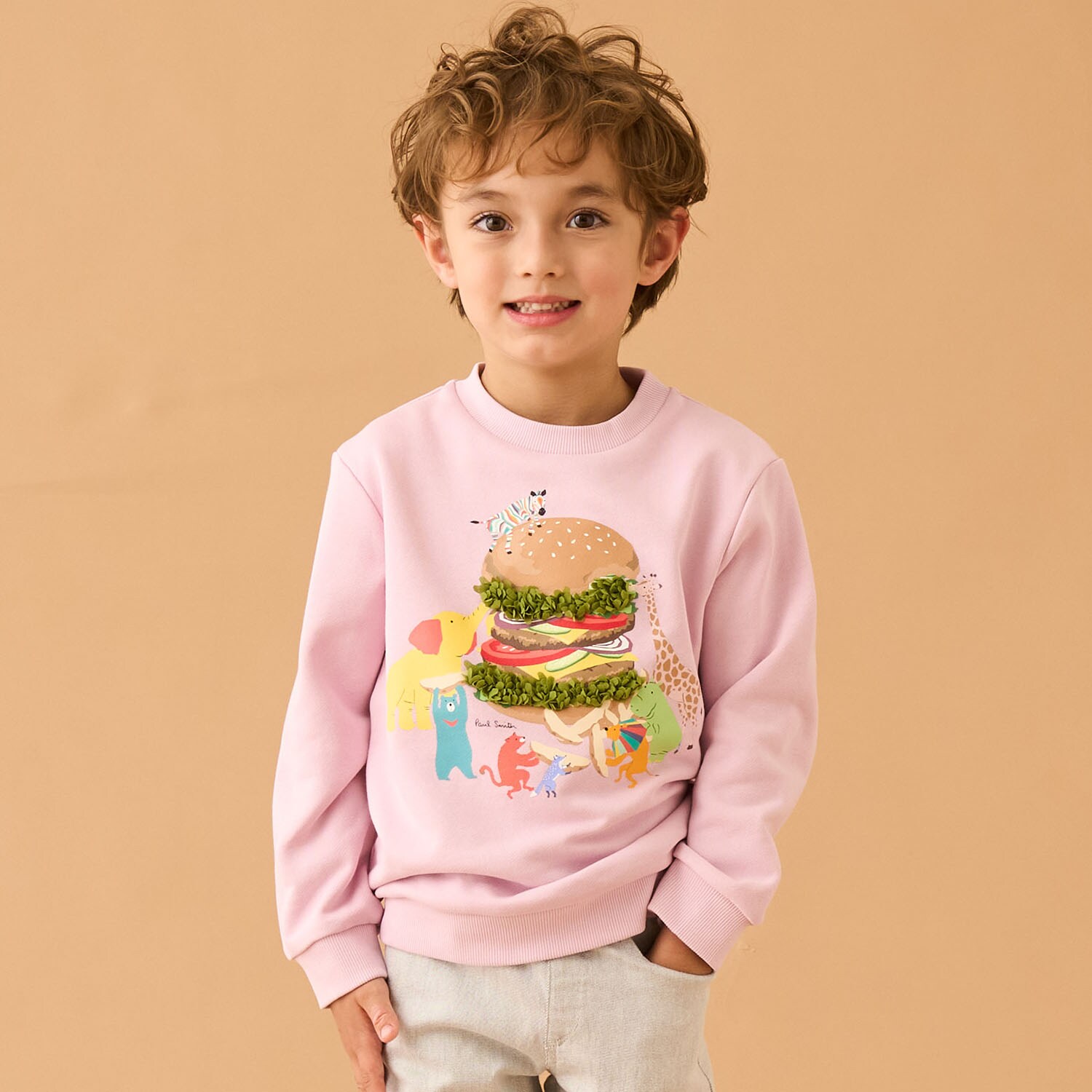 アニマルハンバーガー裏毛プルオーバー