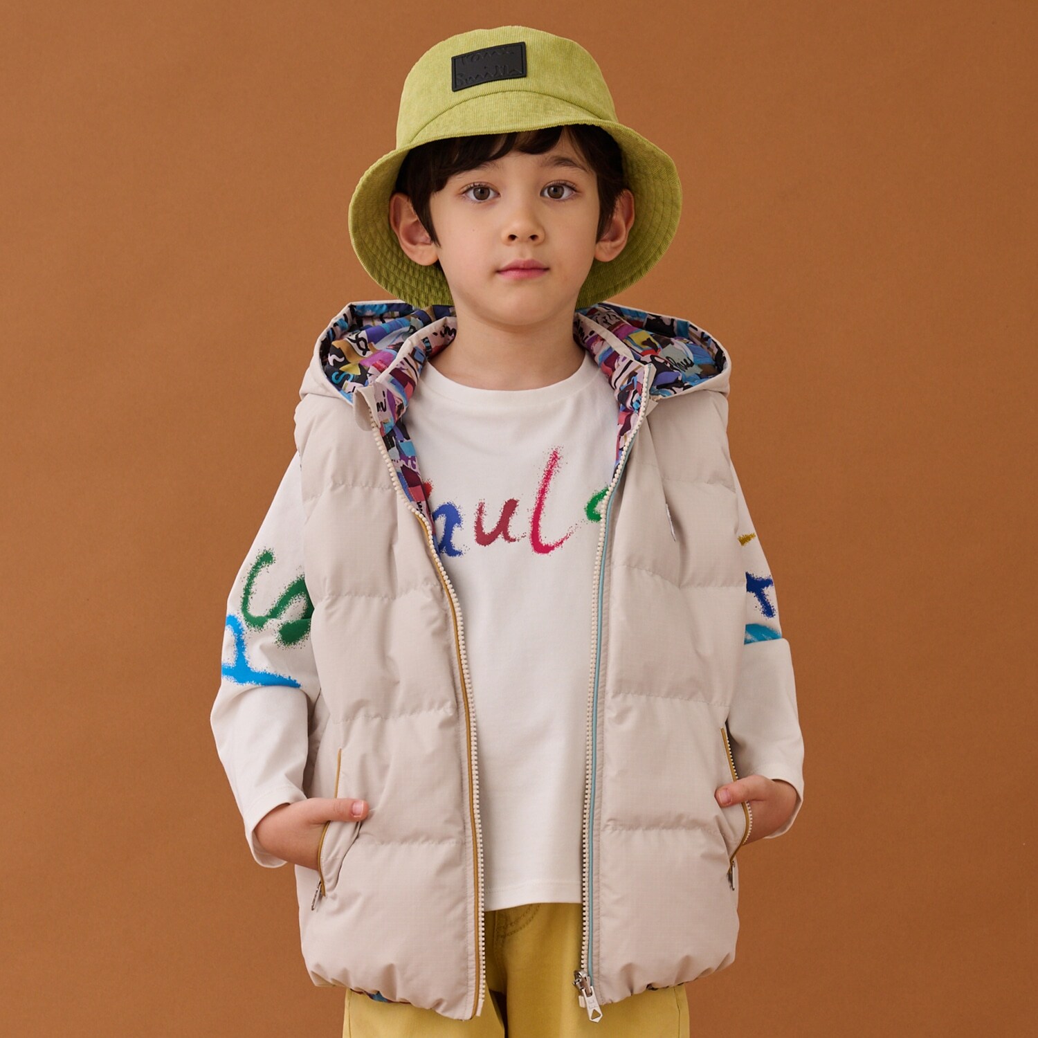 リバーシブルダウンベスト