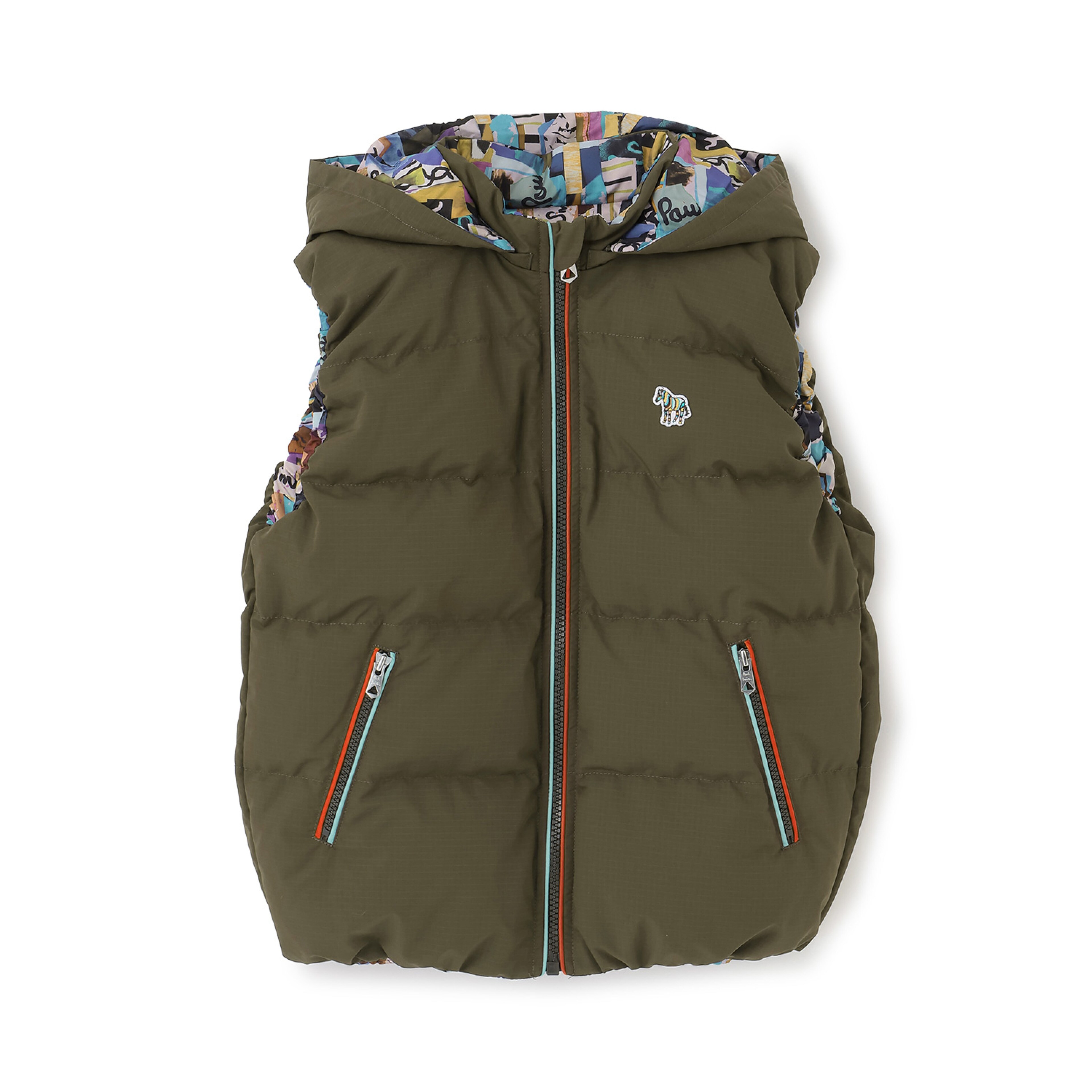 リバーシブルダウンベスト