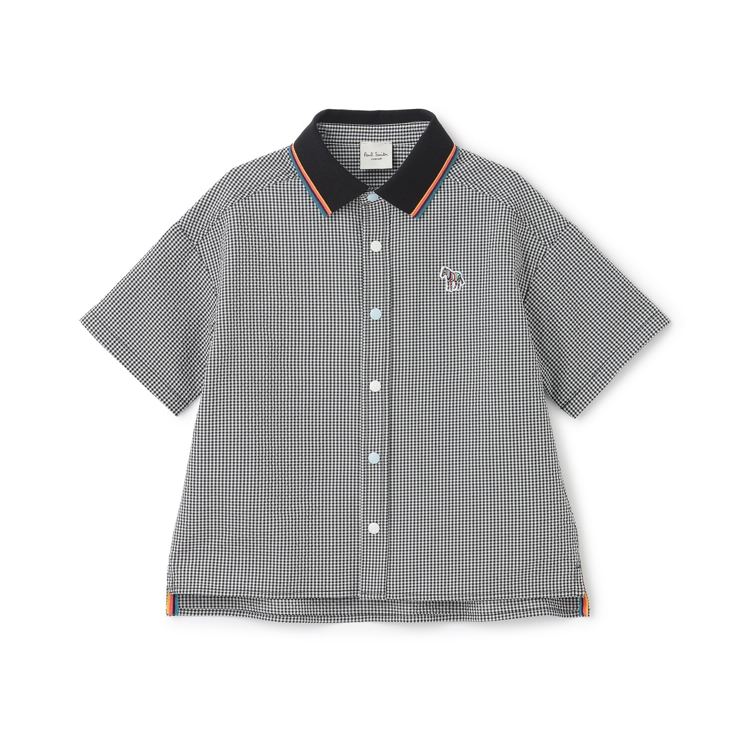 シアサッカー半袖シャツ