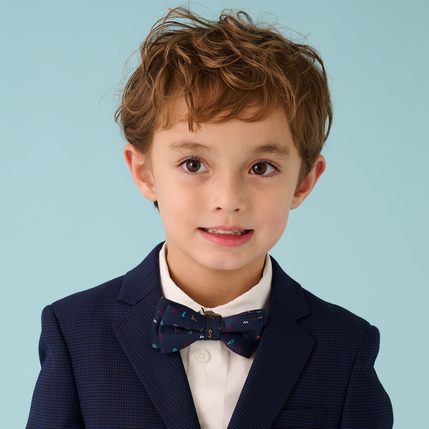 カラフルロゴ柄蝶ネクタイ