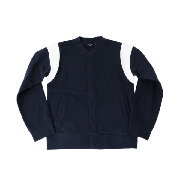 裏毛・抗菌防臭加工袖ライン切り替えスタジャン