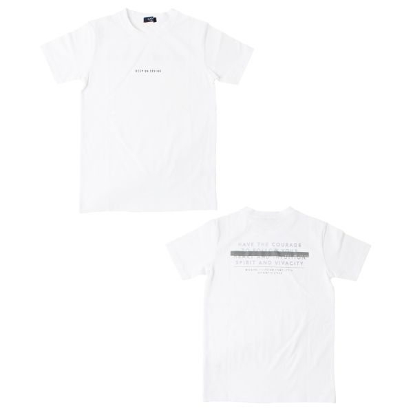 VORTEX天竺・リフレクタープリント半袖Tシャツ