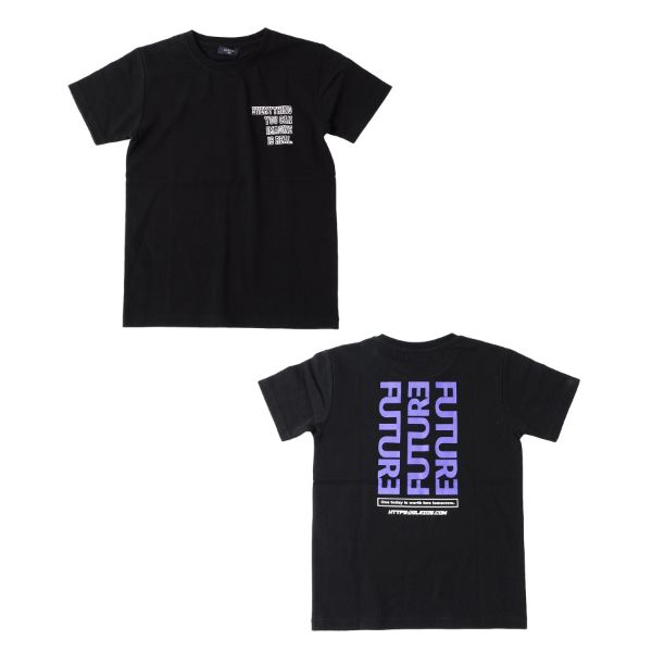 OE天竺・抗菌防臭加工バックロゴプリント半袖Tシャツ