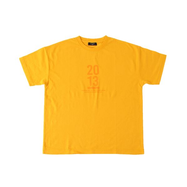 天竺・ドロップショルダーナンバープリント半袖Tシャツ