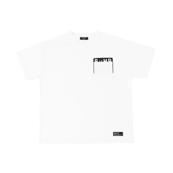 天竺・接触冷感ドロップショルダープリントポケット半袖Tシャツ