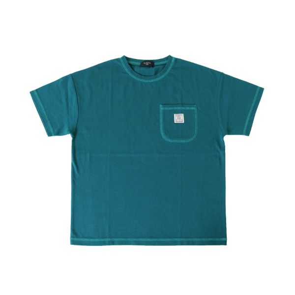 【大人向けサイズあり】天竺・接触冷感ドロップショルダー配色ステッチ半袖Tシャツ