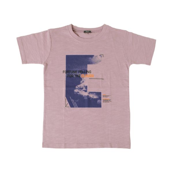 スラブ天竺・ブロックフォト半袖Tシャツ