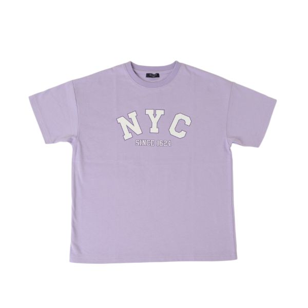 天竺・接触冷感ドロップショルダーアソートカレッジロゴ半袖Tシャツ