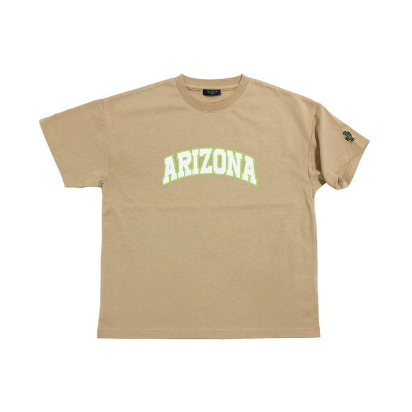 天竺・接触冷感ドロップショルダー袖刺繍入りシティロゴ半袖Tシャツ