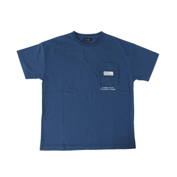 天竺・接触冷感ドロップショルダー胸ポケット半袖Ｔシャツ