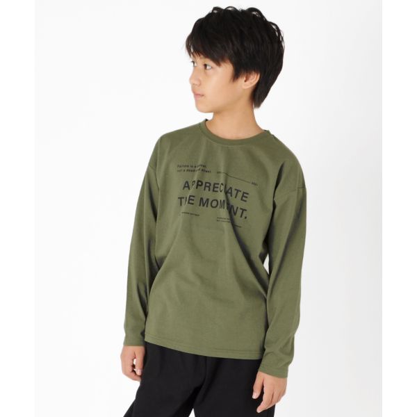 天竺・アソートプリント長袖Tシャツ