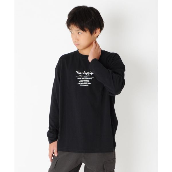 天竺・アソートプリント長袖Tシャツ