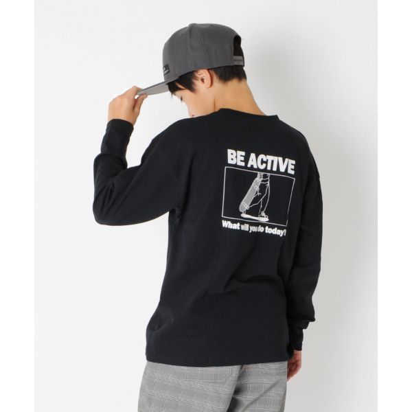 天竺・アソートプリント長袖Tシャツ