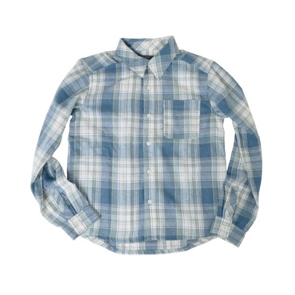 ネルチェック・長袖シャツ