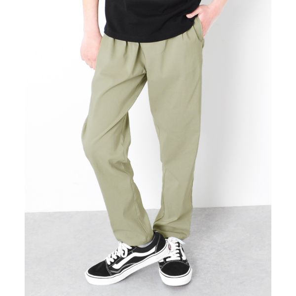 [テーパード]スーパーストレッチ・タックパンツ