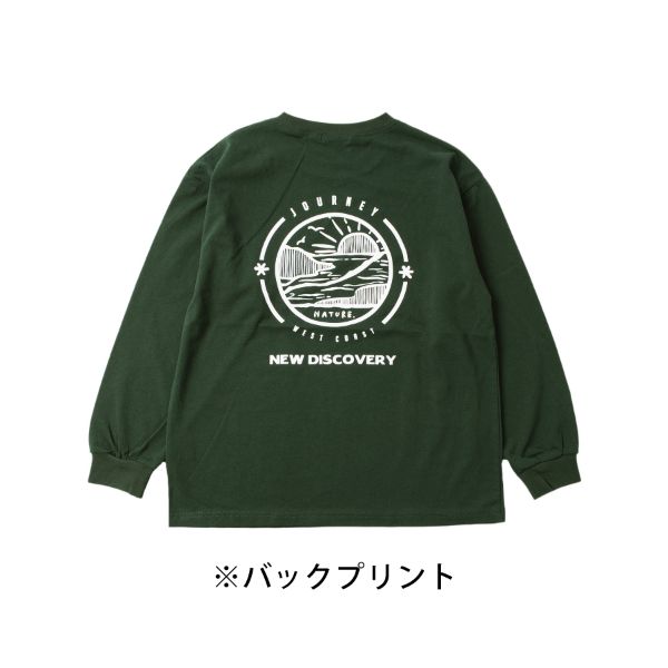 天竺・アソートプリント袖リブ長袖Ｔシャツ