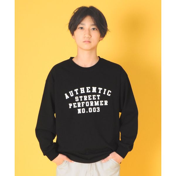 天竺・アソートプリント袖リブ長袖Ｔシャツ