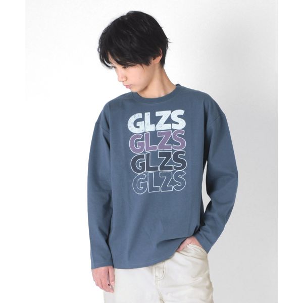 天竺・ドロップショルダーヴィンテージロゴ長袖Ｔシャツ