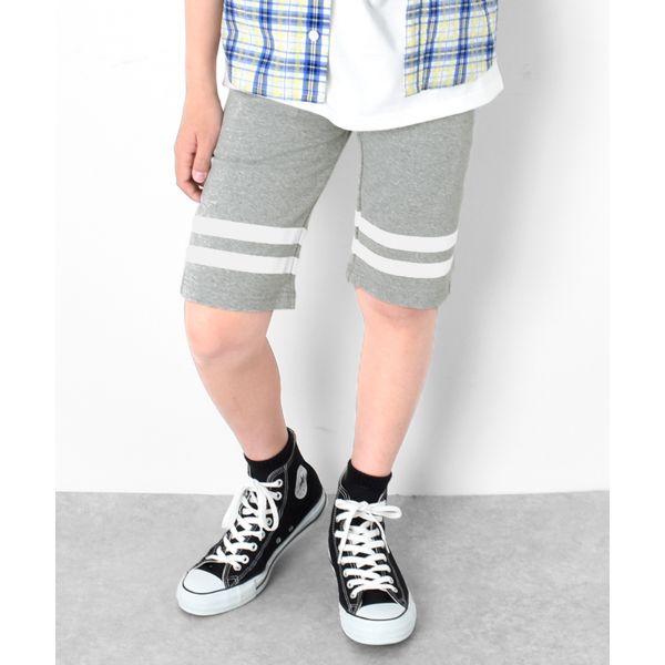 スムース・裾ラインハーフパンツ