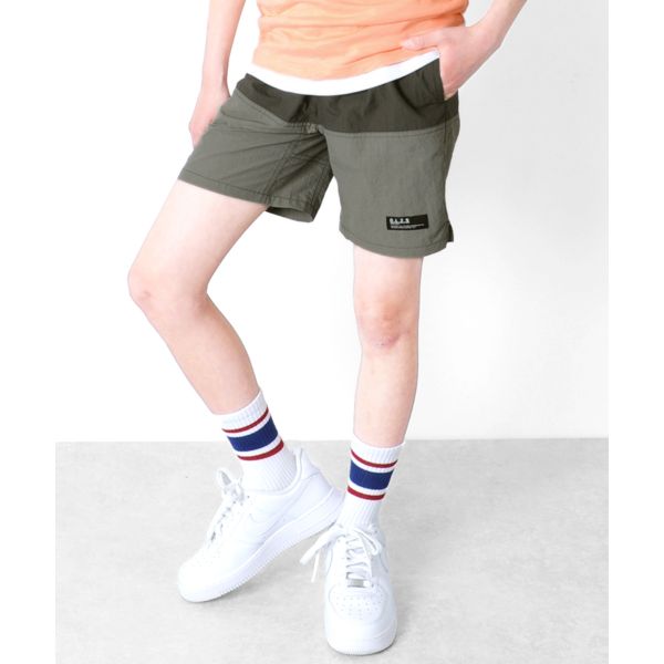 水陸両用・切り替え配色ショートパンツ