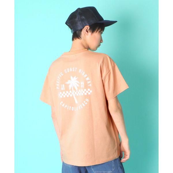 天竺・ドロップショルダーアソートプリント半袖Tシャツ
