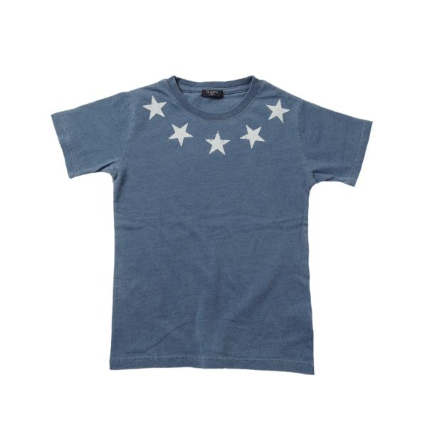 【大人向けサイズあり】天竺・スタープリント半袖Tシャツ