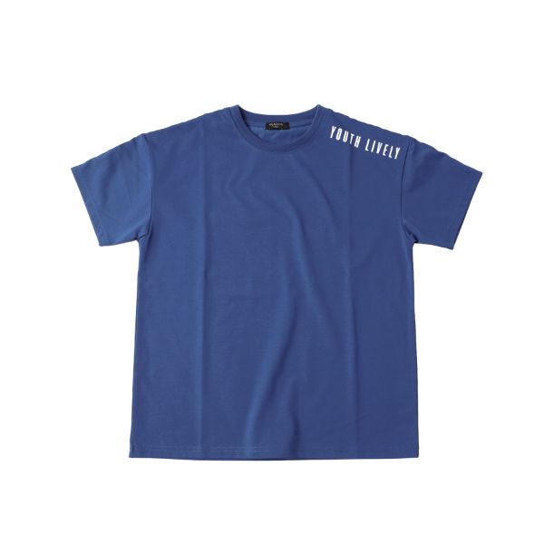 機能天竺・接触冷感ドロップショルダー袖ライン半袖Tシャツ