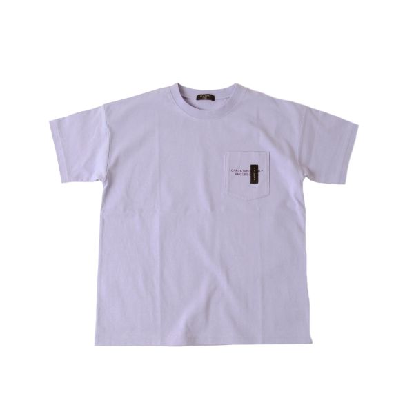 天竺・ドロップショルダーネームポケット半袖Tシャツ