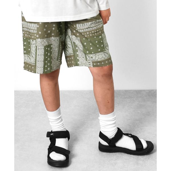 総柄ワイドイージーハーフパンツ【セットアップ対応】