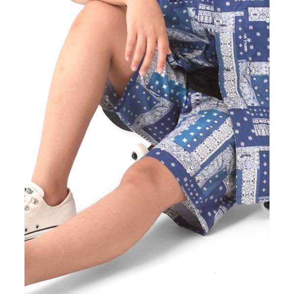 総柄ワイドイージーハーフパンツ【セットアップ対応】