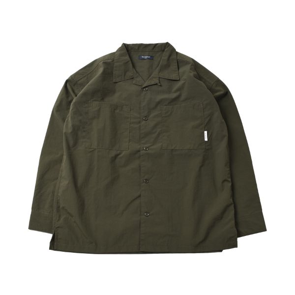 【大人向けサイズあり】リップ・オープンカラー長袖シャツ【セットアップ対応】