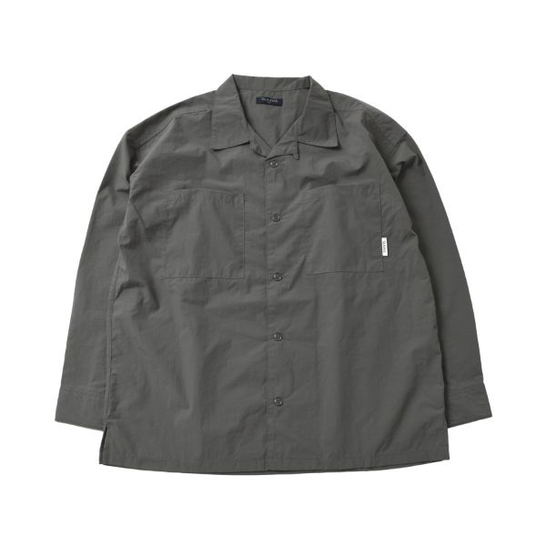 【大人向けサイズあり】リップ・オープンカラー長袖シャツ【セットアップ対応】