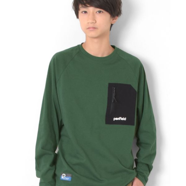 【Penfield】ジップポケットラグランＴシャツ