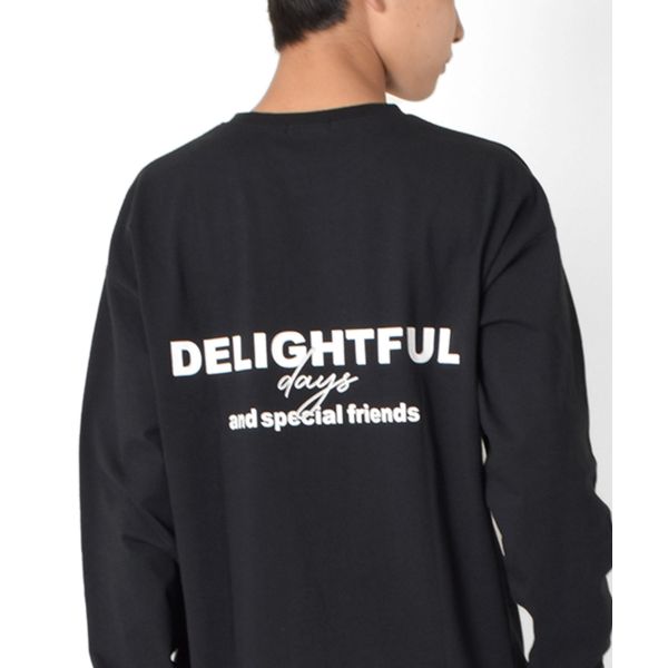 前後ロゴプリントTシャツ