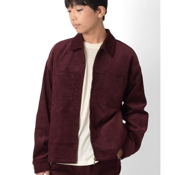 【大人向けサイズあり】コーデュロイ・ZIPブルゾン【セットアップ対応】