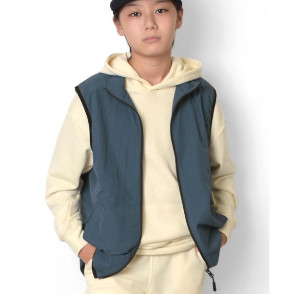 【大人向けサイズあり】ナイロンZIPアップベスト