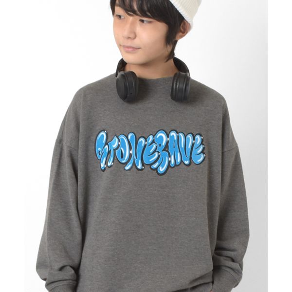 裏毛・グラフィティビッグトレーナー