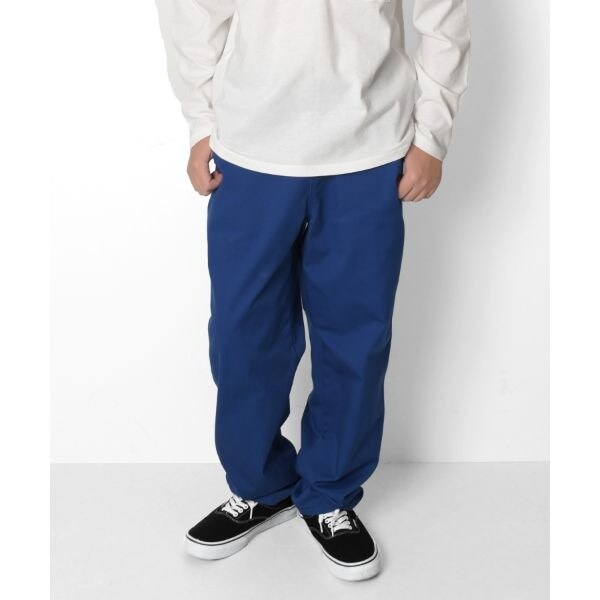 【大人向けサイズあり】【ラクパン】[ワイドテーパード]TCカラーツイル・ペインターパンツ