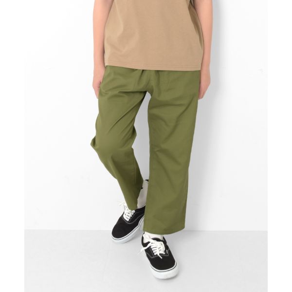 [テーパード]コットンツイル・8分丈シェフパンツ