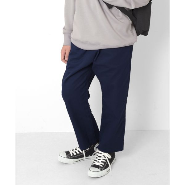 [テーパード]コットンツイル・8分丈シェフパンツ