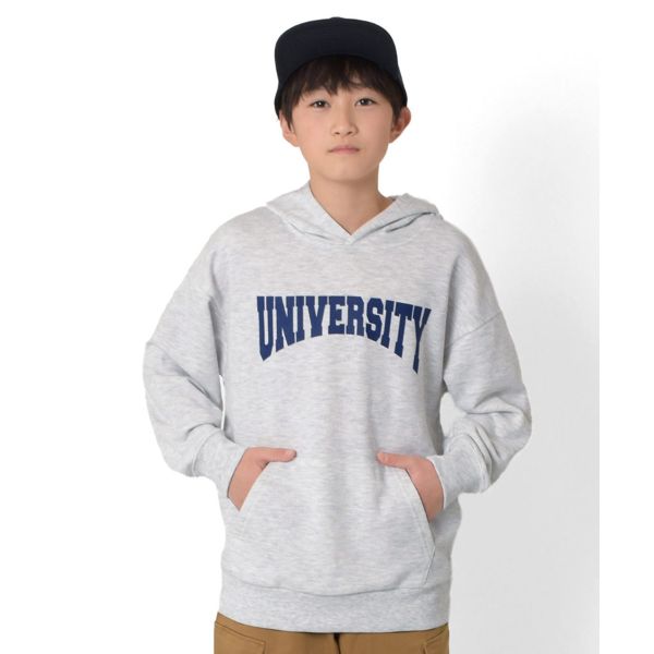 【大人向けサイズあり】裏毛・カレッジプリントパーカー