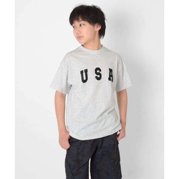 【大人向けサイズあり】【接触冷感】アソートロゴプリント半袖Tシャツ