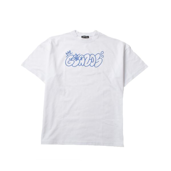 【接触冷感】フロントグラフィックロゴ発泡プリントビッグ半袖Tシャツ